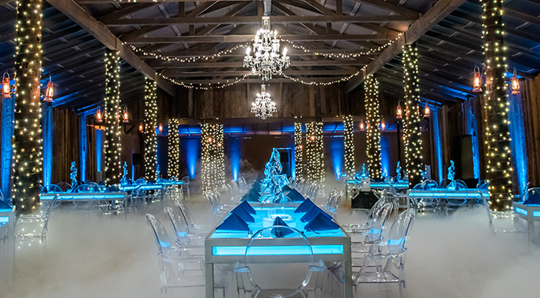 fancy ice and fire convention room