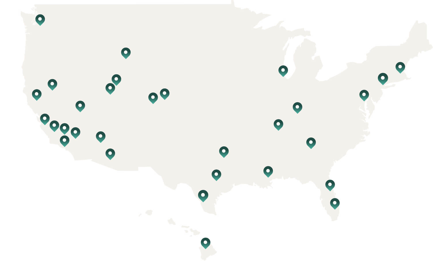PRA Map with Office Locations 