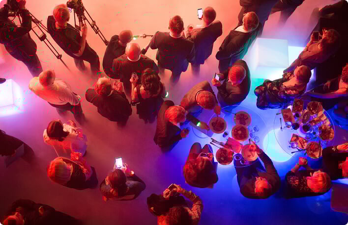 conferenced room top view