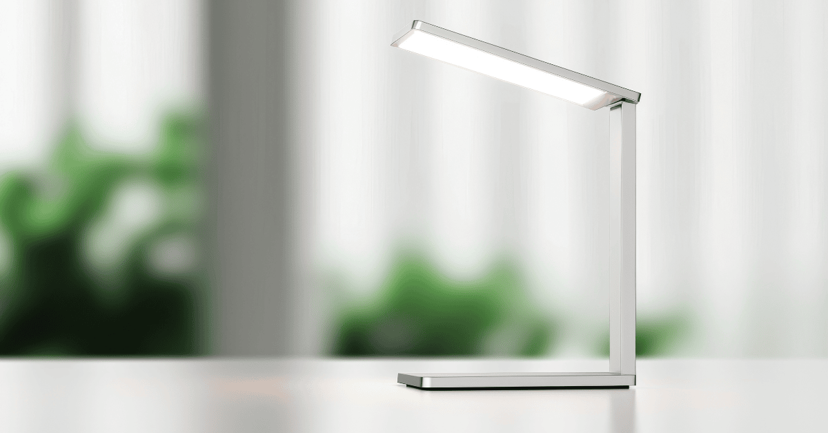 Modern energy-efficient desk lamp.