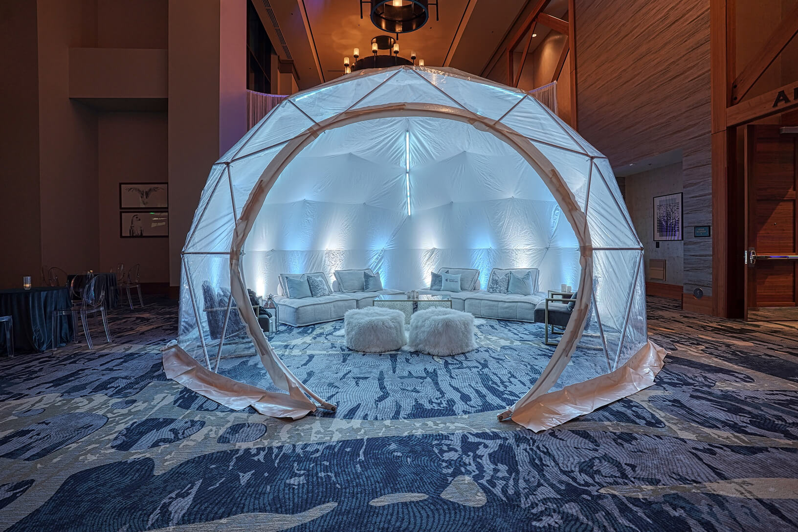 Interior of a dome lounge